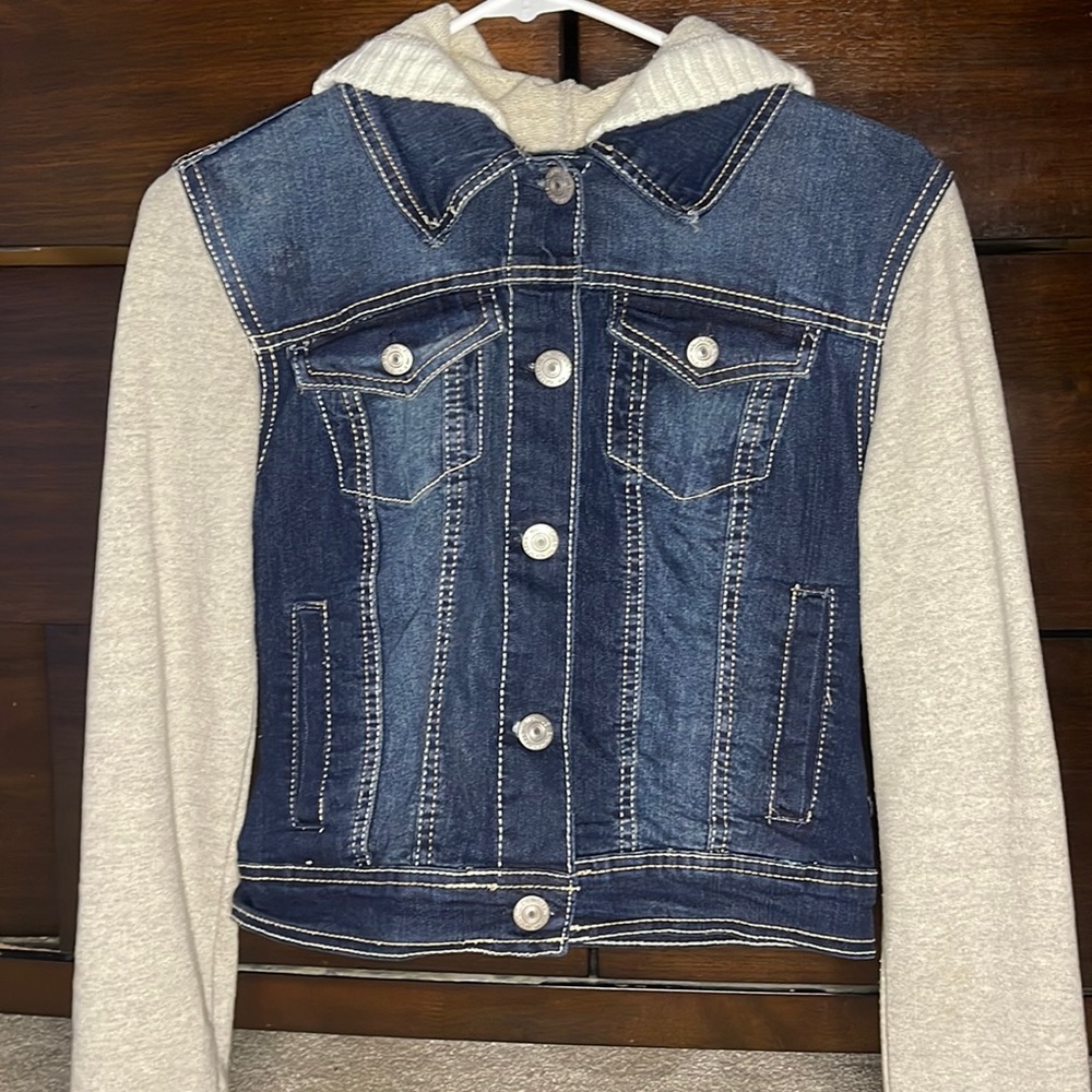 Sweater/Denim jacket in a size medium